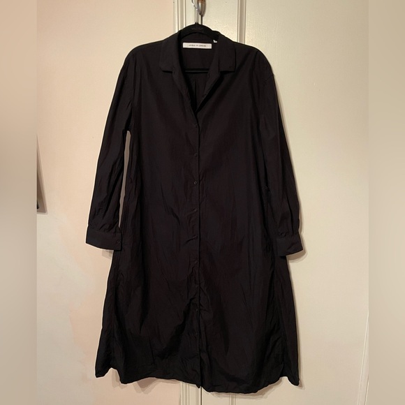 Uniqlo x Lemaire Long Sleeve Black Button Up Dress - Picture 1 of 6